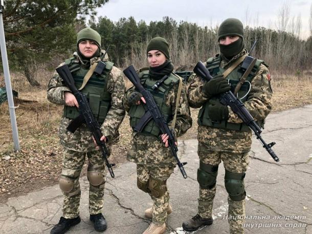 Студенти кафедри військової підготовки НАВС на тренувальних курсах для персоналу Німецького товариства міжнародного співробітництва (GIZ) в Україні