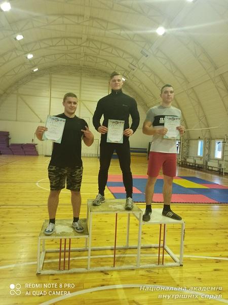 Першість ННІ № 1 НАВС із жиму штанги лежачи   