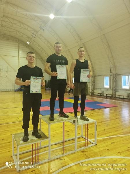 Першість ННІ № 1 НАВС із жиму штанги лежачи   