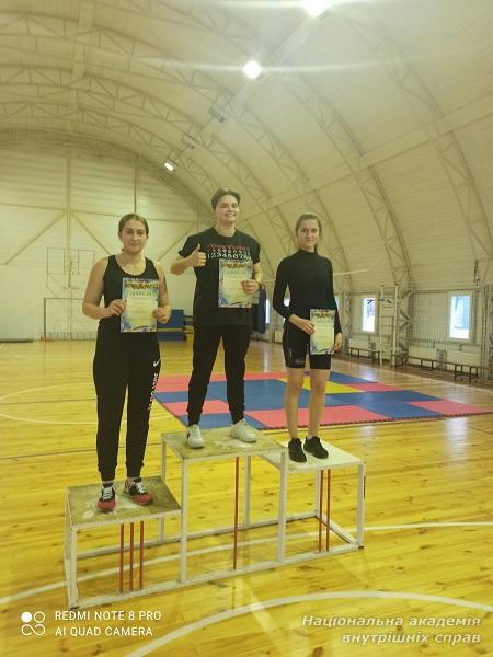 Першість ННІ № 1 НАВС із жиму штанги лежачи   