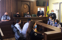 Бінарне практичне заняття професора Дмитра Письменного на навчально-тренувальному полігоні «Зала судових засідань» Фото