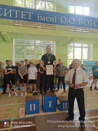 Курсанти гідно представили Національну академію внутрішніх справ у відкритому Кубку Федерації гирьового спорту України 
