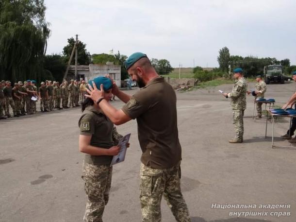 З великою вдячністю Національній академії внутрішніх справ за військову підготовку офіцерів запасу 