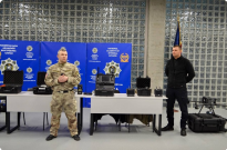 З нагоди Міжнародного дня цивільної авіації до курсантів академії завітали поліцейські Управління авіації та поліції на воді Фото