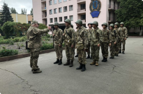 На базі ННІ №3  кафедра військової підготовки НАВС проводить навчальний збір Фото
