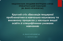 Еволюція гендерної проблематики в освітньому процесі в закладах вищої освіти зі специфічними умовами навчання Фото