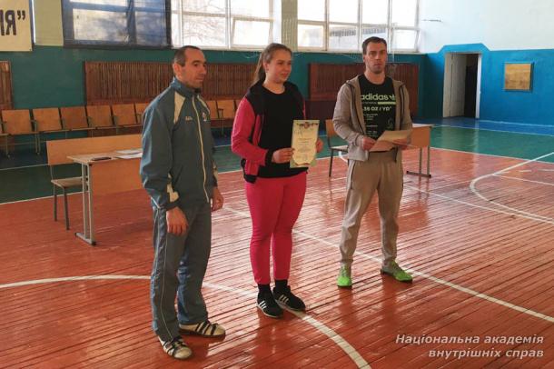 Змагання з гирьового спорту в ННІ № 2 НАВС