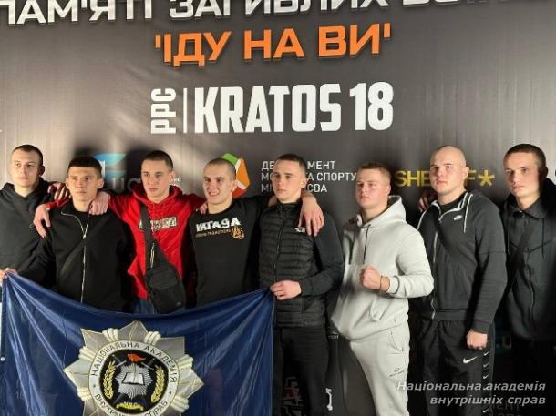 Курсант академії виграв черговий професійний бій з панкратіону