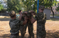 Заняття з тимбілдінгу на кафедрі військової підготовки НАВС Фото