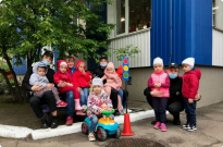 Курсанти ННІ № 3 НАВС провели заняття з безпеки дорожнього руху для дошкільнят Фото