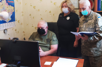 Zoom заняття перед початком навчального збору на кафедрі військової підготовки НАВС Фото