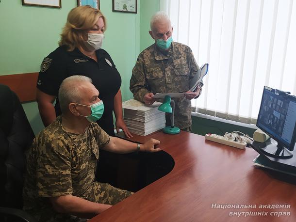 Zoom заняття перед початком навчального збору на кафедрі військової підготовки НАВС