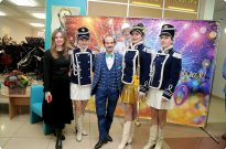 Народний ансамбль барабанщиць НАВС на ювілеї Григорія Чапкіса Фото