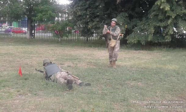 Присяга випускників кафедри військової підготовки НАВС на вірність народу України 