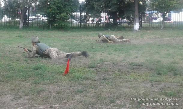 Присяга випускників кафедри військової підготовки НАВС на вірність народу України 
