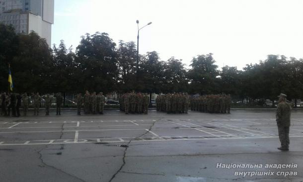Присяга випускників кафедри військової підготовки НАВС на вірність народу України 