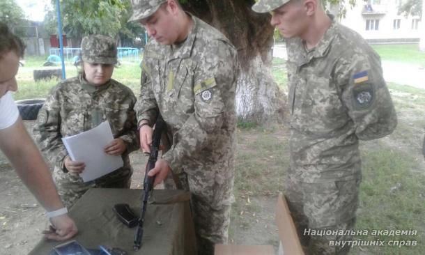 Присяга випускників кафедри військової підготовки НАВС на вірність народу України 