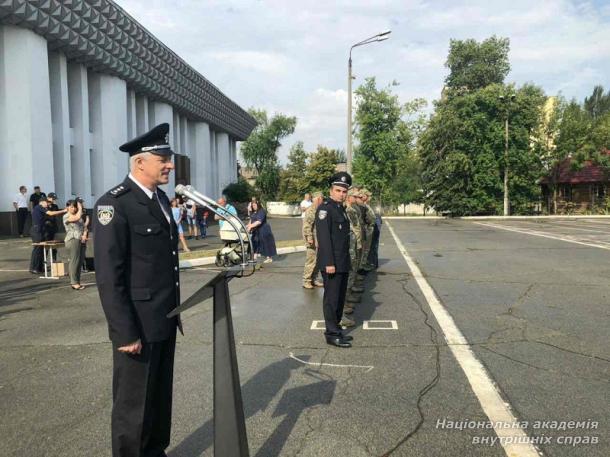 Присяга випускників кафедри військової підготовки НАВС на вірність народу України 